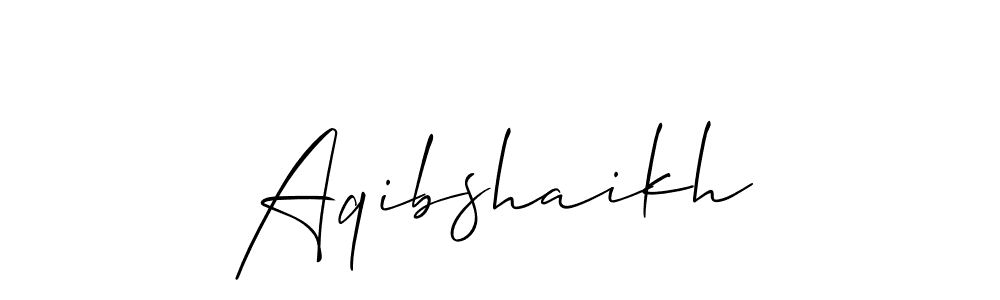 if you are searching for the best signature style for your name Aqibshaikh. so please give up your signature search. here we have designed multiple signature styles  using Allison_Script. Aqibshaikh signature style 2 images and pictures png