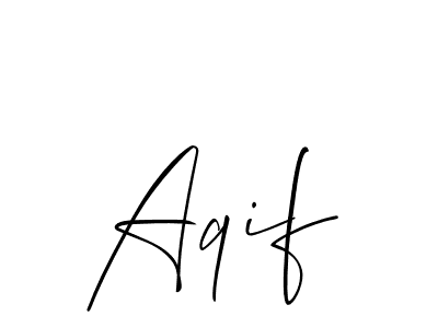 It looks lik you need a new signature style for name Aqif. Design unique handwritten (Allison_Script) signature with our free signature maker in just a few clicks. Aqif signature style 2 images and pictures png