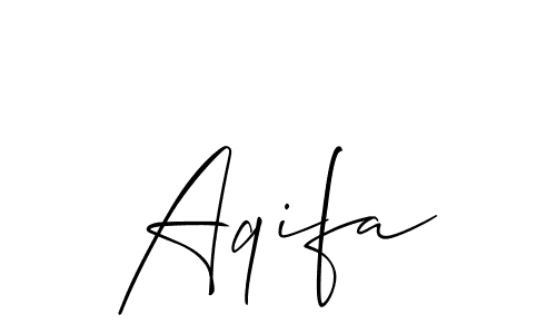 if you are searching for the best signature style for your name Aqifa. so please give up your signature search. here we have designed multiple signature styles  using Allison_Script. Aqifa signature style 2 images and pictures png