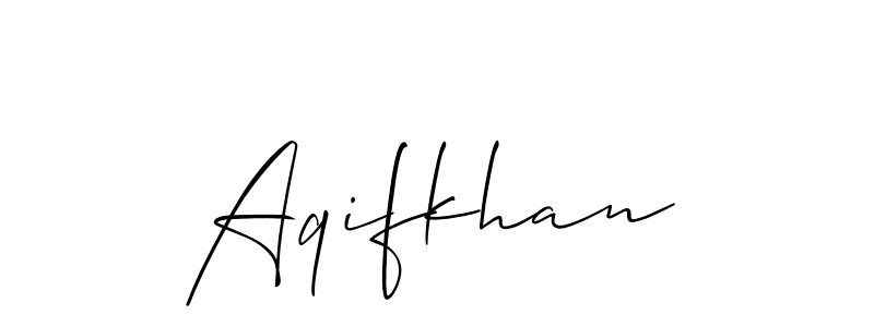 How to Draw Aqifkhan signature style? Allison_Script is a latest design signature styles for name Aqifkhan. Aqifkhan signature style 2 images and pictures png