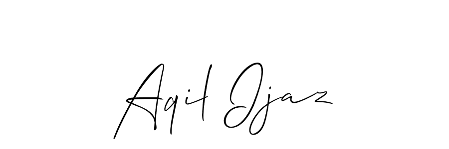 Once you've used our free online signature maker to create your best signature Allison_Script style, it's time to enjoy all of the benefits that Aqil Ijaz name signing documents. Aqil Ijaz signature style 2 images and pictures png