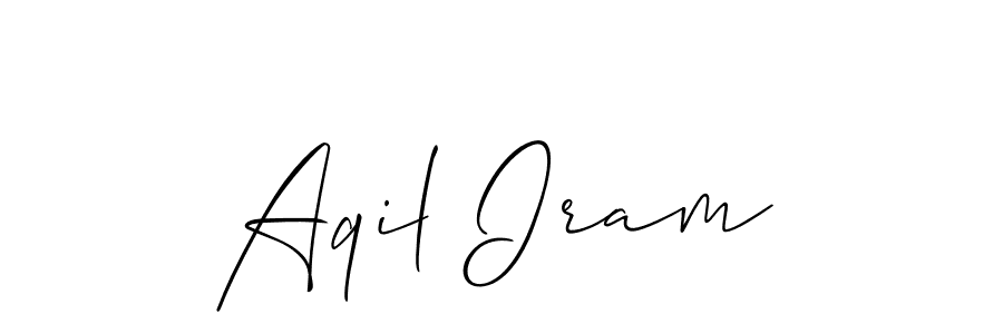 Here are the top 10 professional signature styles for the name Aqil Iram. These are the best autograph styles you can use for your name. Aqil Iram signature style 2 images and pictures png