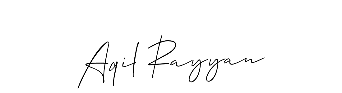 Best and Professional Signature Style for Aqil Rayyan. Allison_Script Best Signature Style Collection. Aqil Rayyan signature style 2 images and pictures png