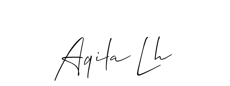 Make a short Aqila Lh signature style. Manage your documents anywhere anytime using Allison_Script. Create and add eSignatures, submit forms, share and send files easily. Aqila Lh signature style 2 images and pictures png