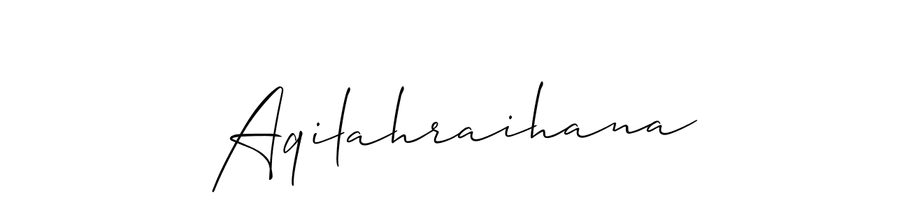Once you've used our free online signature maker to create your best signature Allison_Script style, it's time to enjoy all of the benefits that Aqilahraihana name signing documents. Aqilahraihana signature style 2 images and pictures png