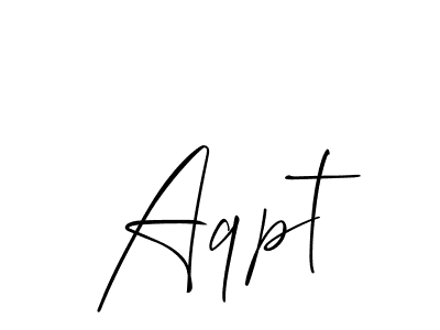 Best and Professional Signature Style for Aqpt. Allison_Script Best Signature Style Collection. Aqpt signature style 2 images and pictures png