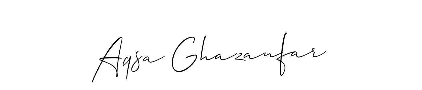 Once you've used our free online signature maker to create your best signature Allison_Script style, it's time to enjoy all of the benefits that Aqsa Ghazanfar name signing documents. Aqsa Ghazanfar signature style 2 images and pictures png