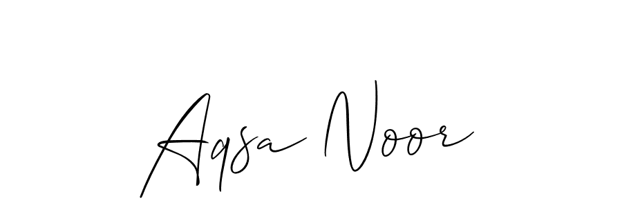 How to Draw Aqsa Noor signature style? Allison_Script is a latest design signature styles for name Aqsa Noor. Aqsa Noor signature style 2 images and pictures png