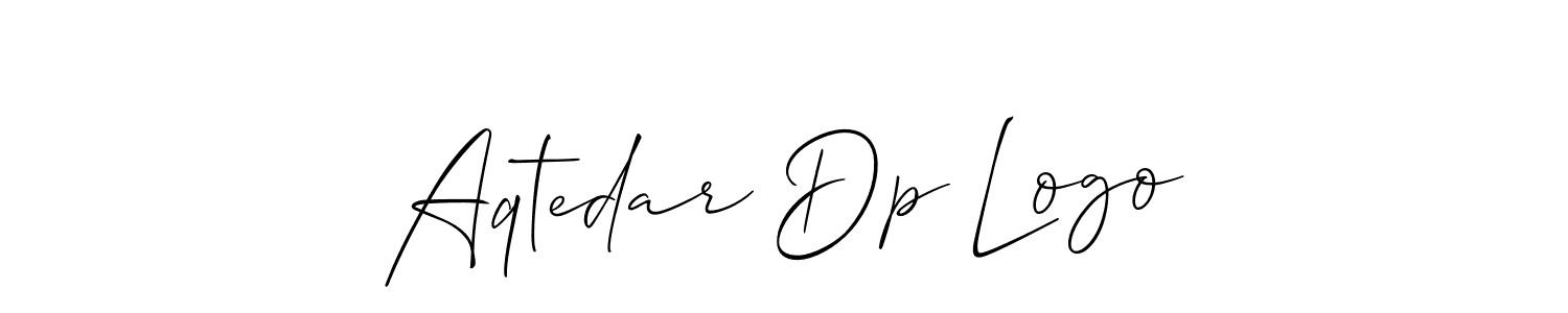 Also You can easily find your signature by using the search form. We will create Aqtedar Dp Logo name handwritten signature images for you free of cost using Allison_Script sign style. Aqtedar Dp Logo signature style 2 images and pictures png
