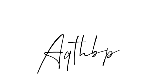 How to Draw Aqthbp signature style? Allison_Script is a latest design signature styles for name Aqthbp. Aqthbp signature style 2 images and pictures png