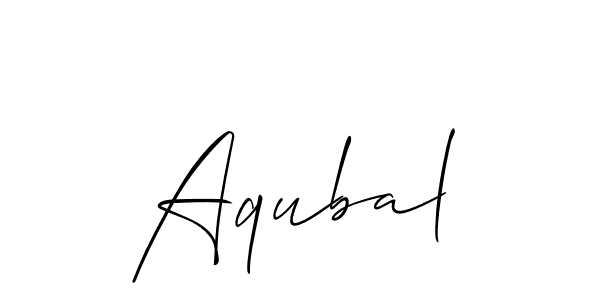 Once you've used our free online signature maker to create your best signature Allison_Script style, it's time to enjoy all of the benefits that Aqubal name signing documents. Aqubal signature style 2 images and pictures png