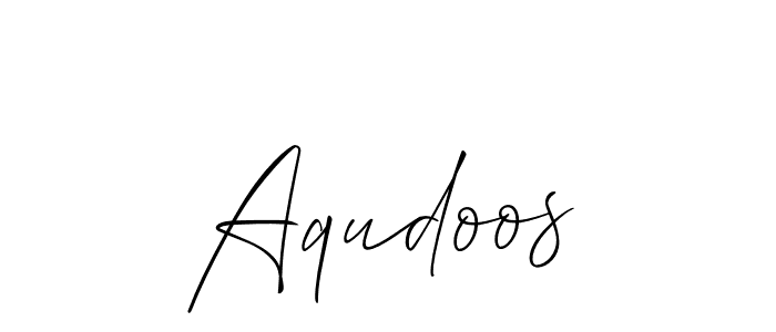 Best and Professional Signature Style for Aqudoos. Allison_Script Best Signature Style Collection. Aqudoos signature style 2 images and pictures png