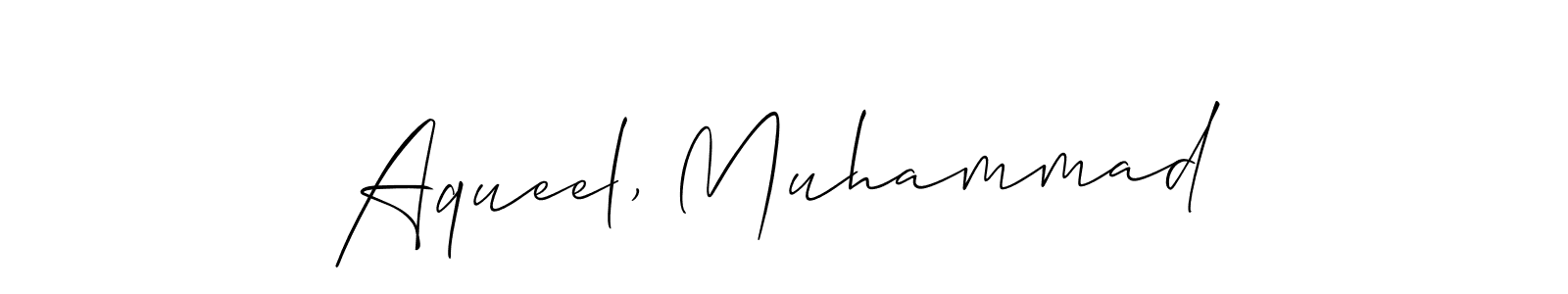 Check out images of Autograph of Aqueel, Muhammad name. Actor Aqueel, Muhammad Signature Style. Allison_Script is a professional sign style online. Aqueel, Muhammad signature style 2 images and pictures png