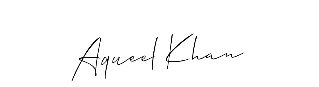 How to Draw Aqueel Khan signature style? Allison_Script is a latest design signature styles for name Aqueel Khan. Aqueel Khan signature style 2 images and pictures png