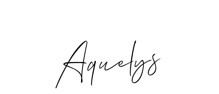 Aquelys stylish signature style. Best Handwritten Sign (Allison_Script) for my name. Handwritten Signature Collection Ideas for my name Aquelys. Aquelys signature style 2 images and pictures png