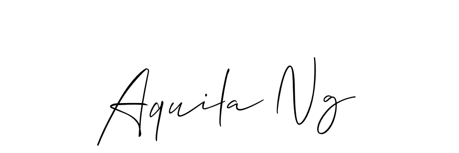 Make a short Aquila Ng signature style. Manage your documents anywhere anytime using Allison_Script. Create and add eSignatures, submit forms, share and send files easily. Aquila Ng signature style 2 images and pictures png