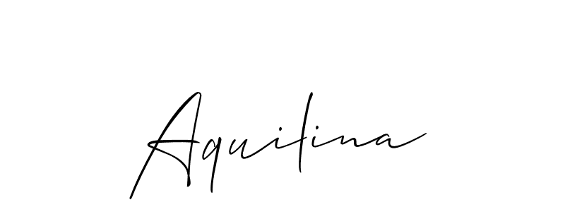 Make a short Aquilina signature style. Manage your documents anywhere anytime using Allison_Script. Create and add eSignatures, submit forms, share and send files easily. Aquilina signature style 2 images and pictures png