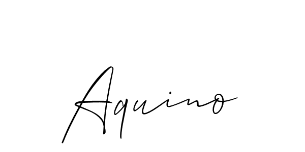 if you are searching for the best signature style for your name Aquino. so please give up your signature search. here we have designed multiple signature styles  using Allison_Script. Aquino signature style 2 images and pictures png