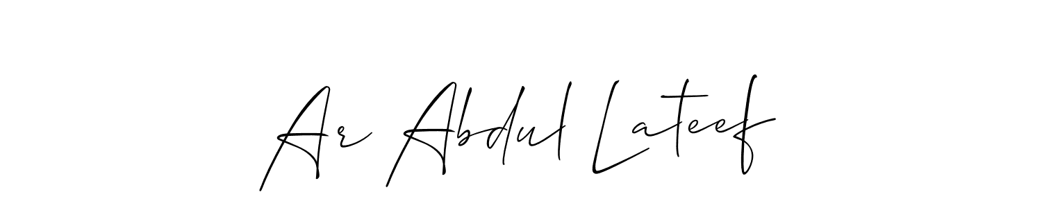 Once you've used our free online signature maker to create your best signature Allison_Script style, it's time to enjoy all of the benefits that Ar Abdul Lateef name signing documents. Ar Abdul Lateef signature style 2 images and pictures png