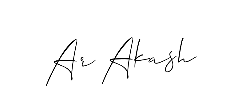 Make a beautiful signature design for name Ar Akash. Use this online signature maker to create a handwritten signature for free. Ar Akash signature style 2 images and pictures png