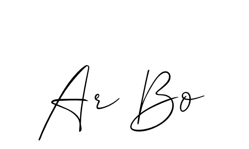 Best and Professional Signature Style for Ar Bo. Allison_Script Best Signature Style Collection. Ar Bo signature style 2 images and pictures png