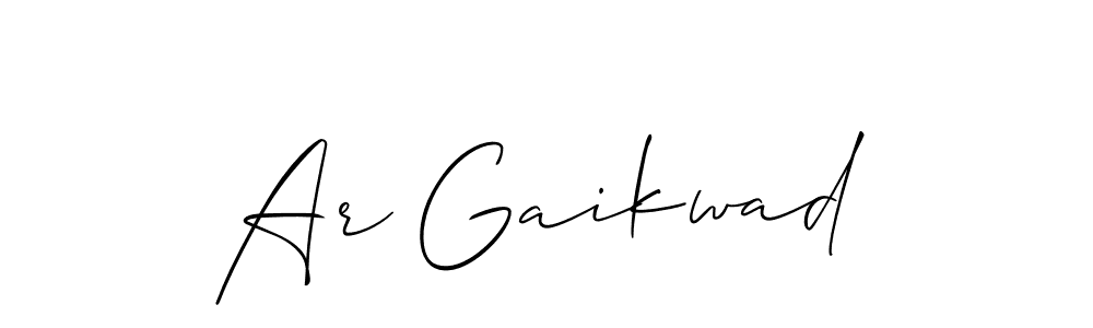 Make a beautiful signature design for name Ar Gaikwad. Use this online signature maker to create a handwritten signature for free. Ar Gaikwad signature style 2 images and pictures png