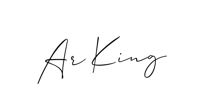 Once you've used our free online signature maker to create your best signature Allison_Script style, it's time to enjoy all of the benefits that Ar King name signing documents. Ar King signature style 2 images and pictures png