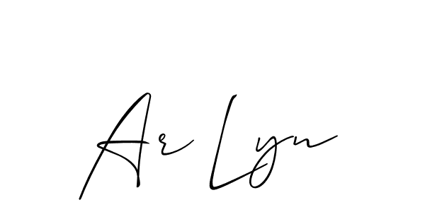 You can use this online signature creator to create a handwritten signature for the name Ar Lyn. This is the best online autograph maker. Ar Lyn signature style 2 images and pictures png