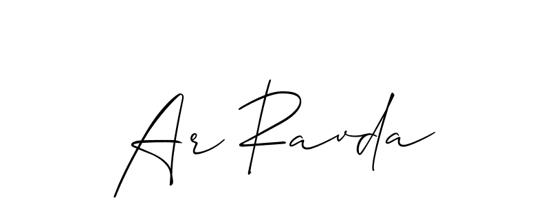 You should practise on your own different ways (Allison_Script) to write your name (Ar Ravda) in signature. don't let someone else do it for you. Ar Ravda signature style 2 images and pictures png
