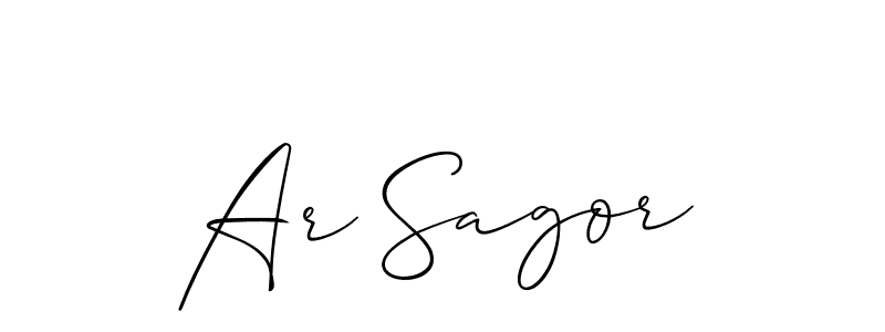 Best and Professional Signature Style for Ar Sagor. Allison_Script Best Signature Style Collection. Ar Sagor signature style 2 images and pictures png