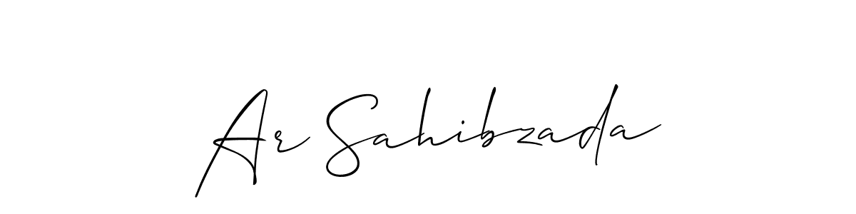 Best and Professional Signature Style for Ar Sahibzada. Allison_Script Best Signature Style Collection. Ar Sahibzada signature style 2 images and pictures png
