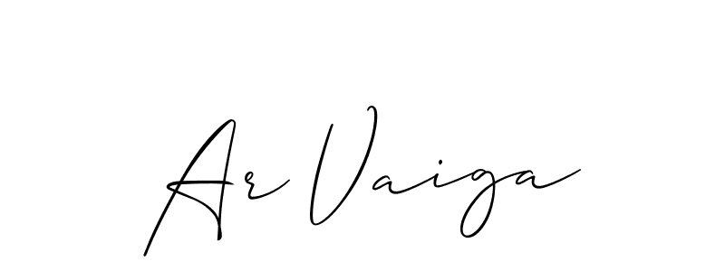 Once you've used our free online signature maker to create your best signature Allison_Script style, it's time to enjoy all of the benefits that Ar Vaiga name signing documents. Ar Vaiga signature style 2 images and pictures png