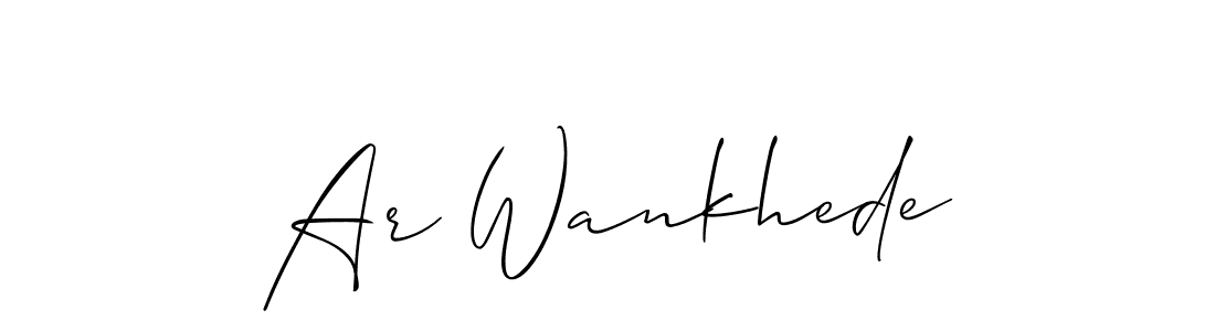 Make a short Ar Wankhede signature style. Manage your documents anywhere anytime using Allison_Script. Create and add eSignatures, submit forms, share and send files easily. Ar Wankhede signature style 2 images and pictures png