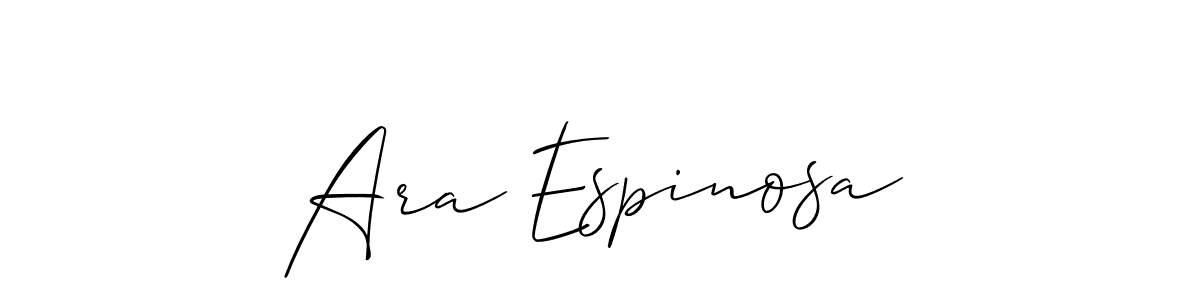 Best and Professional Signature Style for Ara Espinosa. Allison_Script Best Signature Style Collection. Ara Espinosa signature style 2 images and pictures png