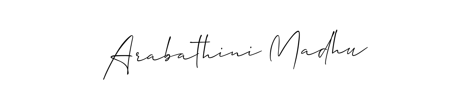 Make a beautiful signature design for name Arabathini Madhu. Use this online signature maker to create a handwritten signature for free. Arabathini Madhu signature style 2 images and pictures png