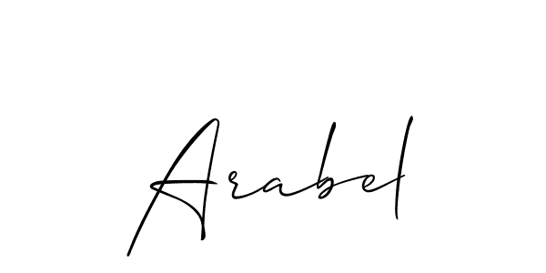 Allison_Script is a professional signature style that is perfect for those who want to add a touch of class to their signature. It is also a great choice for those who want to make their signature more unique. Get Arabel name to fancy signature for free. Arabel signature style 2 images and pictures png