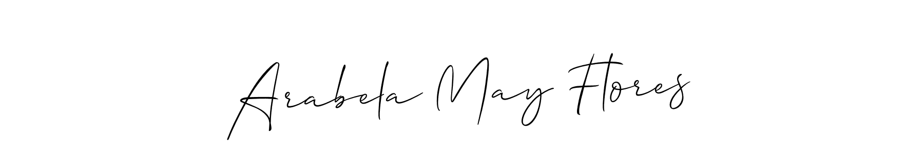 It looks lik you need a new signature style for name Arabela May Flores. Design unique handwritten (Allison_Script) signature with our free signature maker in just a few clicks. Arabela May Flores signature style 2 images and pictures png