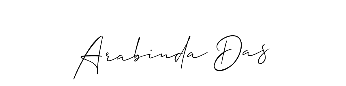 Make a beautiful signature design for name Arabinda Das. With this signature (Allison_Script) style, you can create a handwritten signature for free. Arabinda Das signature style 2 images and pictures png