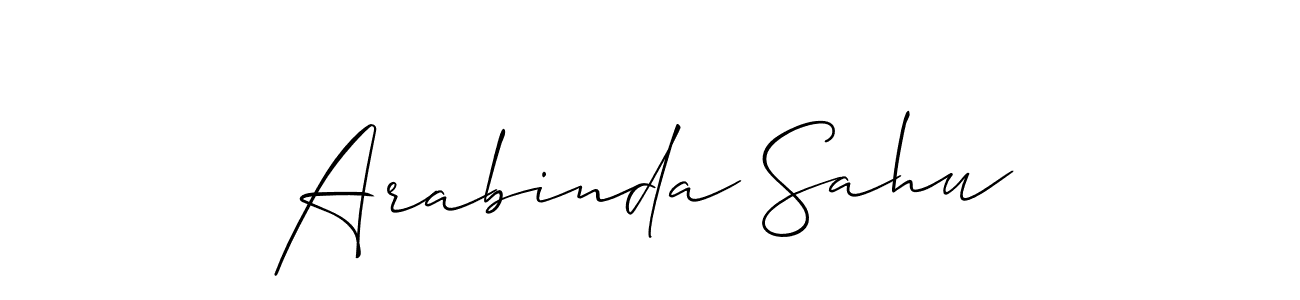 Arabinda Sahu stylish signature style. Best Handwritten Sign (Allison_Script) for my name. Handwritten Signature Collection Ideas for my name Arabinda Sahu. Arabinda Sahu signature style 2 images and pictures png