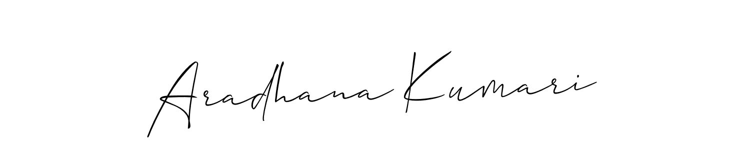Once you've used our free online signature maker to create your best signature Allison_Script style, it's time to enjoy all of the benefits that Aradhana Kumari name signing documents. Aradhana Kumari signature style 2 images and pictures png