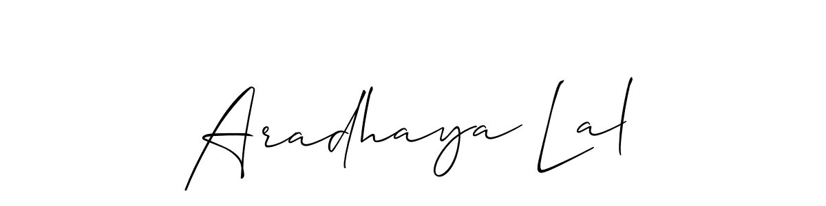 Best and Professional Signature Style for Aradhaya Lal. Allison_Script Best Signature Style Collection. Aradhaya Lal signature style 2 images and pictures png