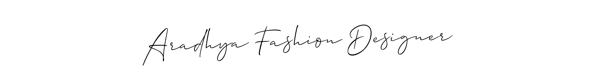 It looks lik you need a new signature style for name Aradhya Fashion Designer. Design unique handwritten (Allison_Script) signature with our free signature maker in just a few clicks. Aradhya Fashion Designer signature style 2 images and pictures png