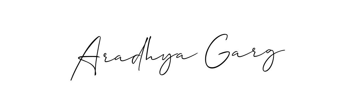 Check out images of Autograph of Aradhya Garg name. Actor Aradhya Garg Signature Style. Allison_Script is a professional sign style online. Aradhya Garg signature style 2 images and pictures png