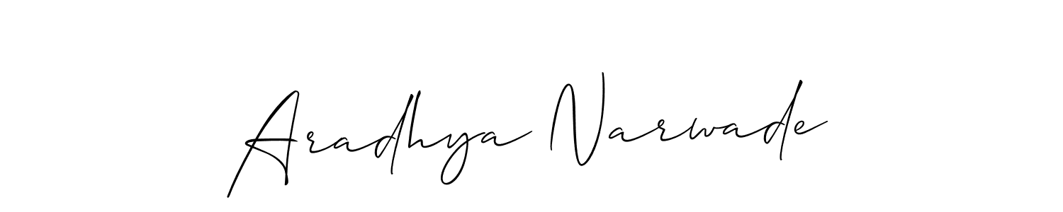 You can use this online signature creator to create a handwritten signature for the name Aradhya Narwade. This is the best online autograph maker. Aradhya Narwade signature style 2 images and pictures png