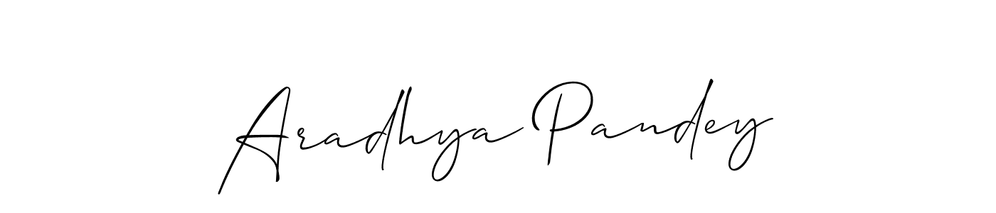 Similarly Allison_Script is the best handwritten signature design. Signature creator online .You can use it as an online autograph creator for name Aradhya Pandey. Aradhya Pandey signature style 2 images and pictures png