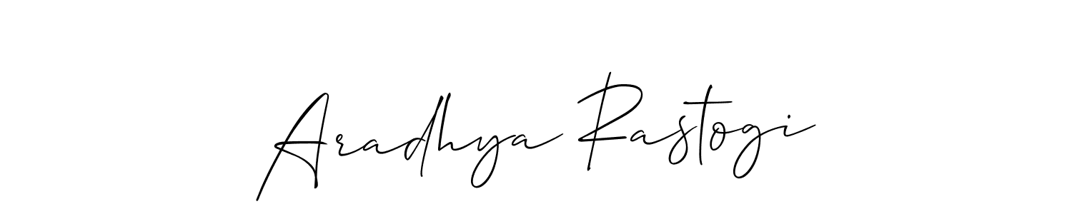 You can use this online signature creator to create a handwritten signature for the name Aradhya Rastogi. This is the best online autograph maker. Aradhya Rastogi signature style 2 images and pictures png