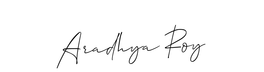 Similarly Allison_Script is the best handwritten signature design. Signature creator online .You can use it as an online autograph creator for name Aradhya Roy. Aradhya Roy signature style 2 images and pictures png