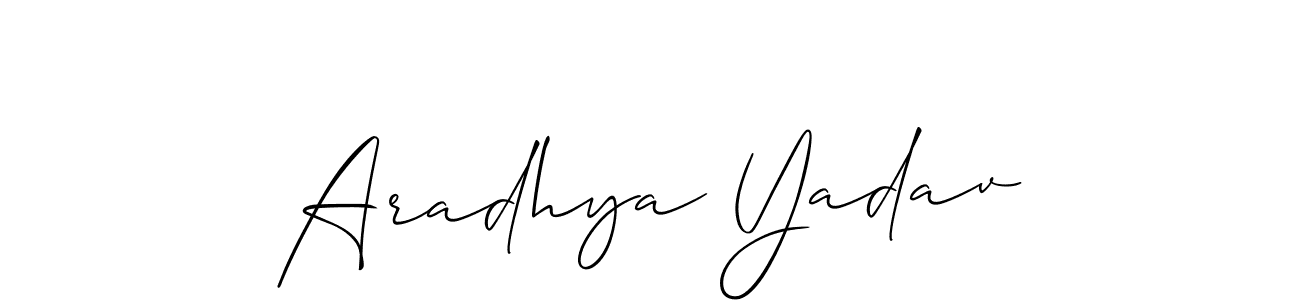You can use this online signature creator to create a handwritten signature for the name Aradhya Yadav. This is the best online autograph maker. Aradhya Yadav signature style 2 images and pictures png