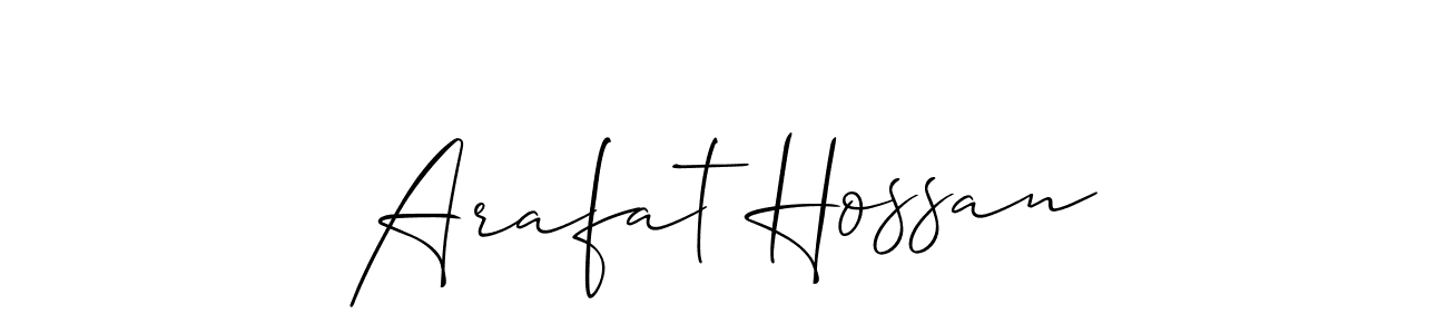 How to Draw Arafat Hossan signature style? Allison_Script is a latest design signature styles for name Arafat Hossan. Arafat Hossan signature style 2 images and pictures png