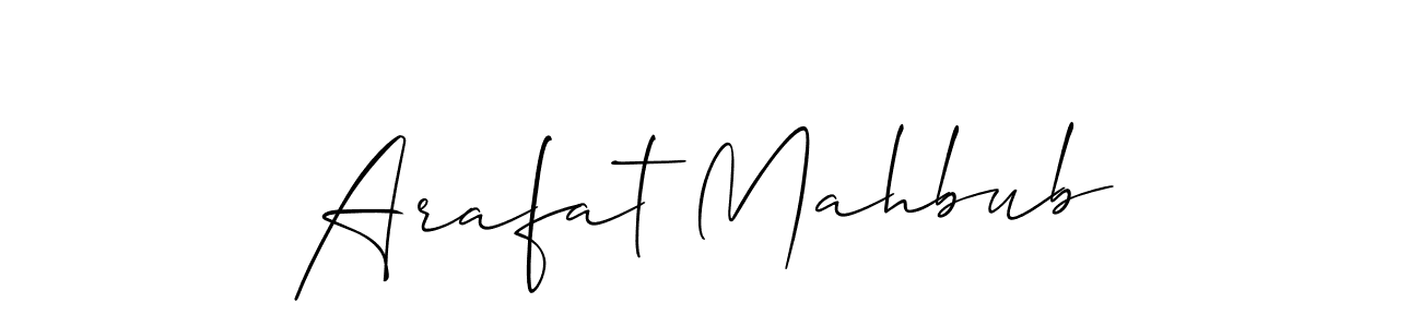 Also You can easily find your signature by using the search form. We will create Arafat Mahbub name handwritten signature images for you free of cost using Allison_Script sign style. Arafat Mahbub signature style 2 images and pictures png